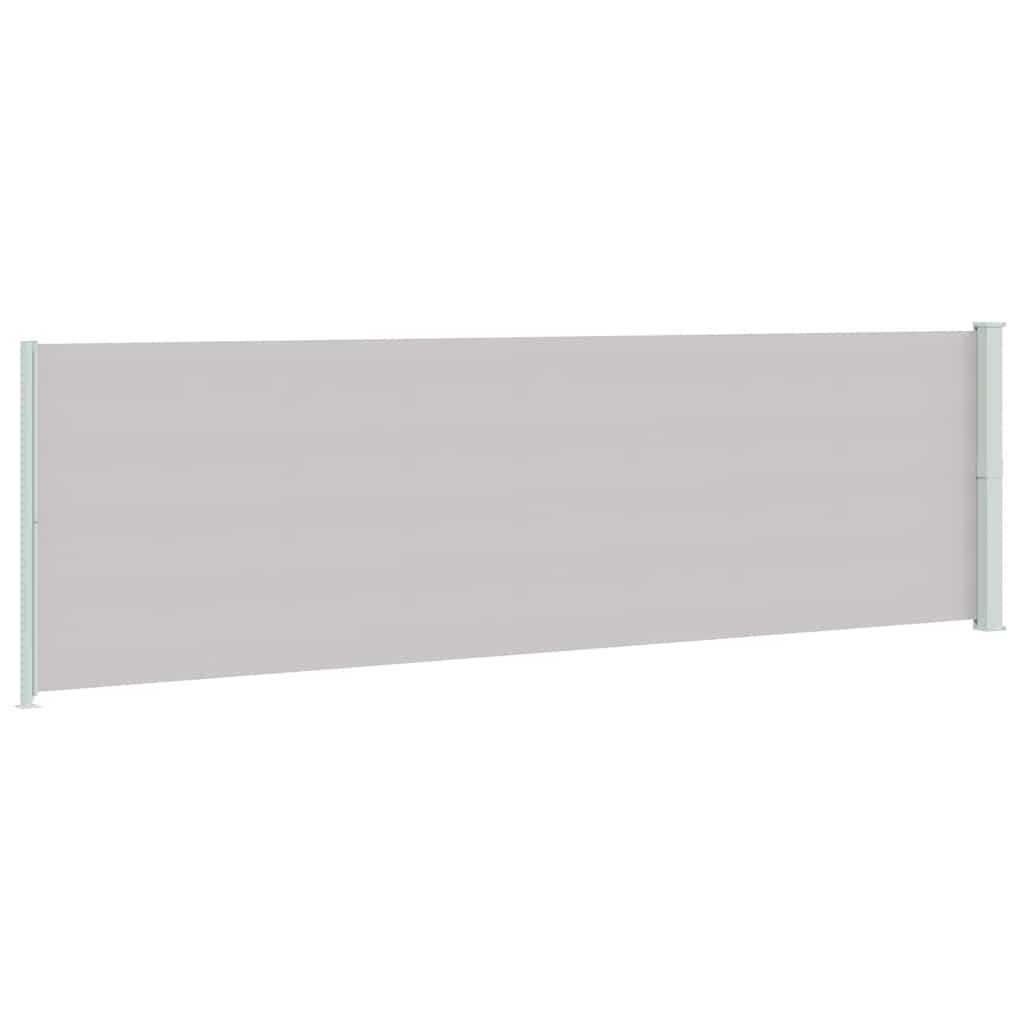 Patio Retractable Side Awning 180x600 cm Grey