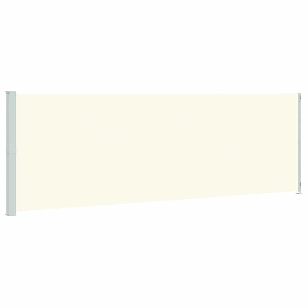 Patio Retractable Side Awning 200x600 cm Cream