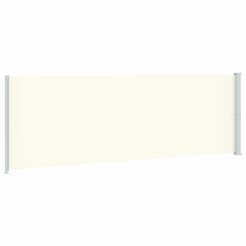 Patio Retractable Side Awning 200x600 cm Cream