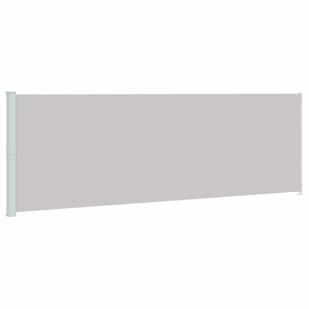 Patio Retractable Side Awning 200x600 cm Grey