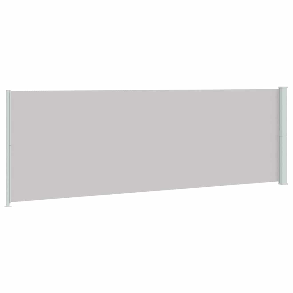 Patio Retractable Side Awning 200x600 cm Grey