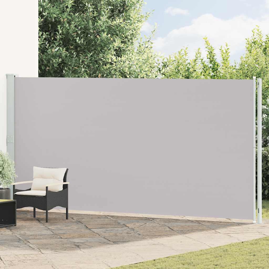 Patio Retractable Side Awning 200x600 cm Grey
