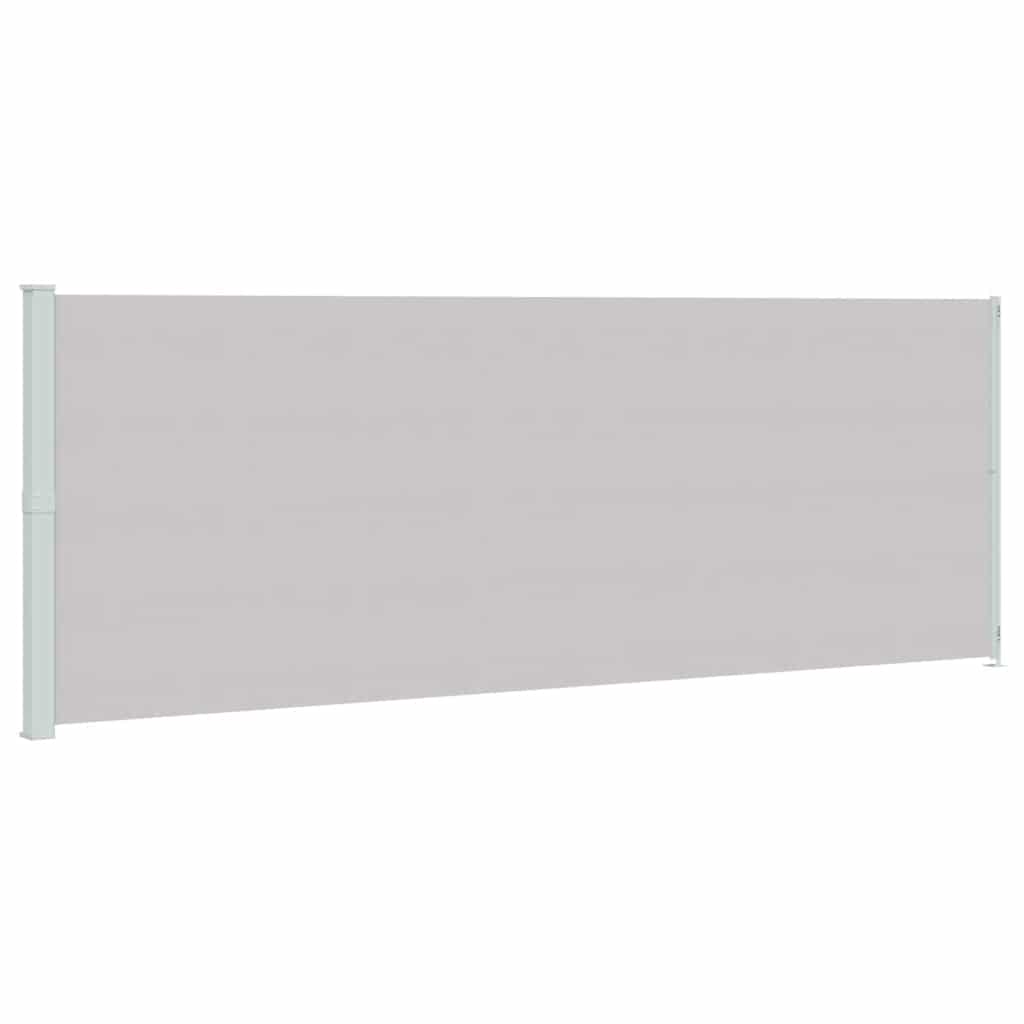 Patio Retractable Side Awning 220x600 cm Grey