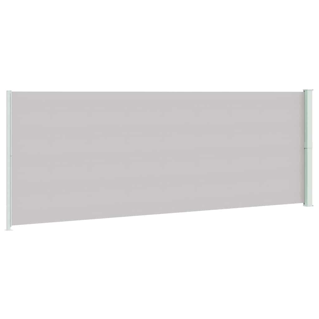 Patio Retractable Side Awning 220x600 cm Grey