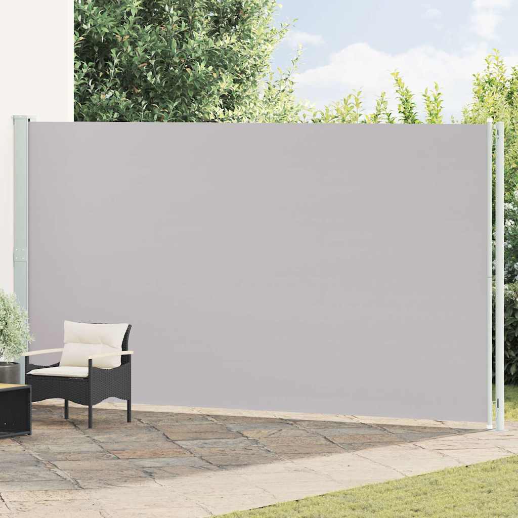 Patio Retractable Side Awning 220x600 cm Grey
