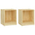 Bedside Cabinets 2 pcs 35.5x33.5x41.5 cm Solid Pinewood