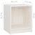 Bedside Cabinet White 35.5x33.5x41.5 cm Solid Pinewood