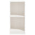 Side Cabinet White 35.5x33.5x76 cm Solid Pinewood