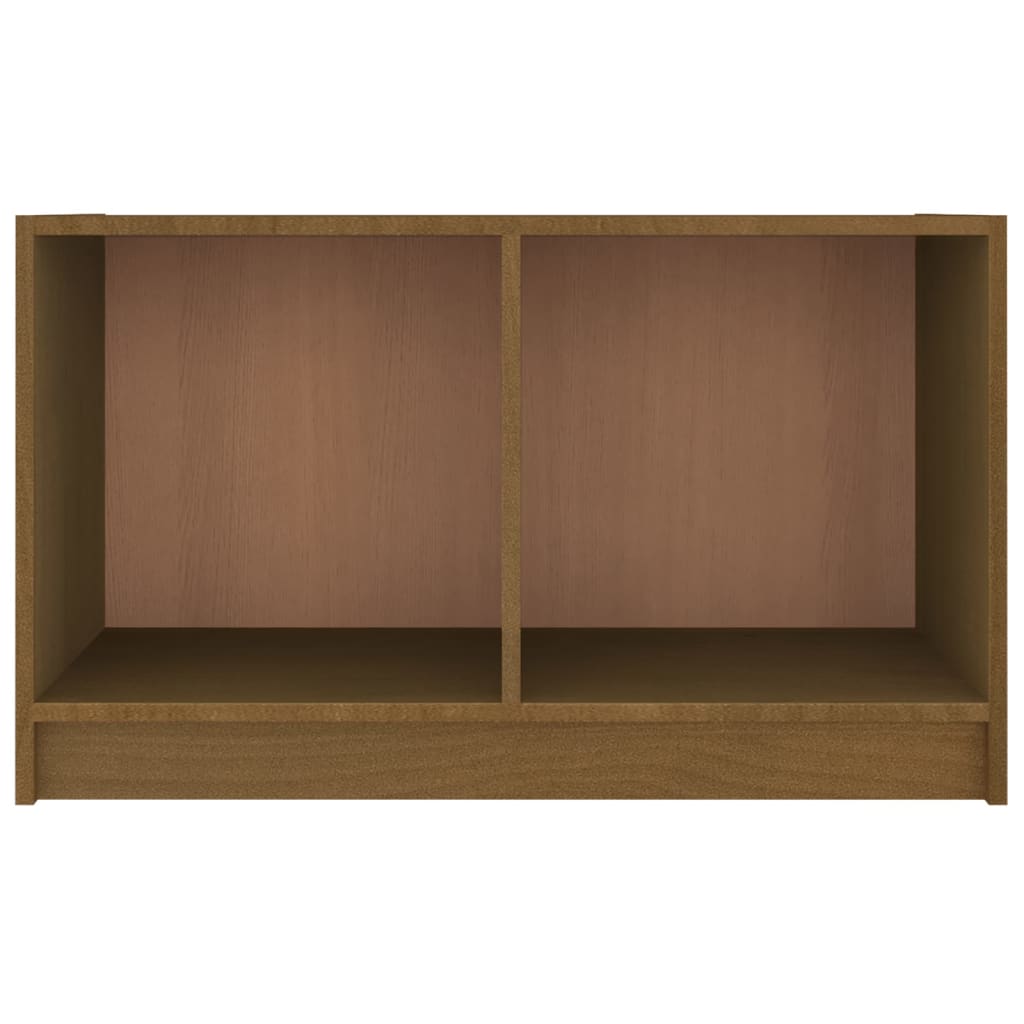 TV Cabinet Honey Brown 70x33x42 cm Solid Pinewood