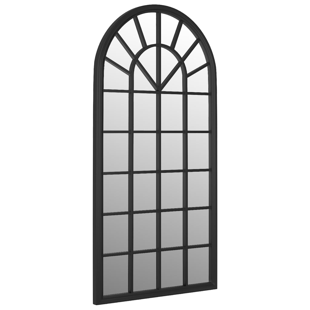 Mirror Black 90x45 cm Iron for Indoor Use