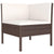 6 Piece Garden Lounge Set with Cushions Poly Rattan Brown