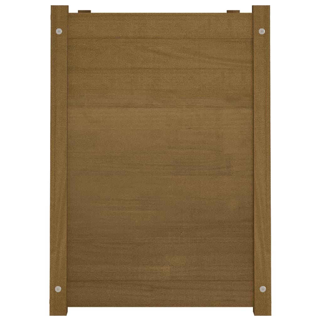 Garden Planter Honey Brown 100x50x70 cm Solid Pinewood