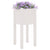 Garden Planters 2 pcs White 31x31x70 cm Solid Pinewood