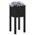 Garden Planters 2 pcs Black 31x31x70 cm Solid Pinewood