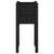 Garden Planters 2 pcs Black 31x31x70 cm Solid Pinewood