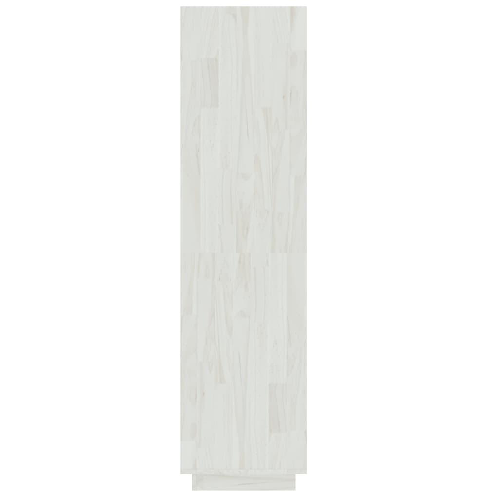 Book Cabinet/Room Divider White 40x35x135 cm Solid Pinewood