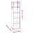 Book Cabinet/Room Divider 40x35x167 cm Solid Pinewood