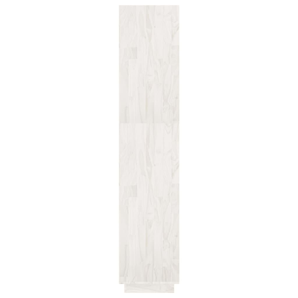 Book Cabinet/Room Divider White 60x35x167 cm Solid Pinewood