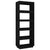 Book Cabinet/Room Divider Black 60x35x167 cm Solid Pinewood