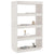 Book Cabinet/Room Divider White 80x35x135 cm Solid Pinewood