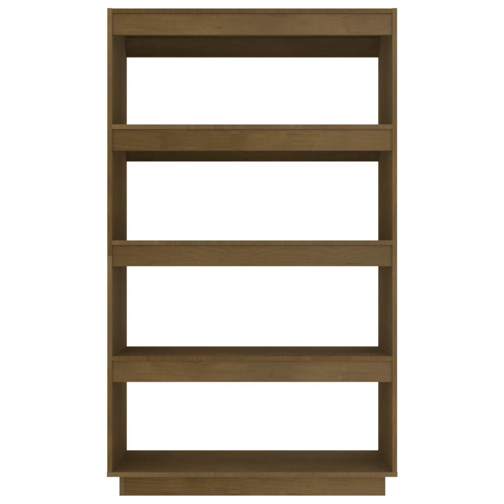 Book Cabinet/Room Divider Honey Brown 80x35x135 cm Solid Pinewood