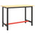 Work Bench Frame Matte Black and Matte Red 110x50x79 cm Metal