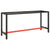 Work Bench Frame Matte Black and Matte Red 170x50x79 cm Metal