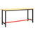 Work Bench Frame Matte Black and Matte Red 170x50x79 cm Metal