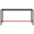 Work Bench Frame Matte Black and Matte Red 170x50x79 cm Metal