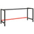 Work Bench Frame Matte Black and Matte Red 180x57x79 cm Metal