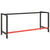 Work Bench Frame Matte Black and Matte Red 180x57x79 cm Metal