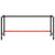 Work Bench Frame Matte Black and Matte Red 180x57x79 cm Metal