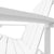 Garden Adirondack Chair with Footstool HDPE White