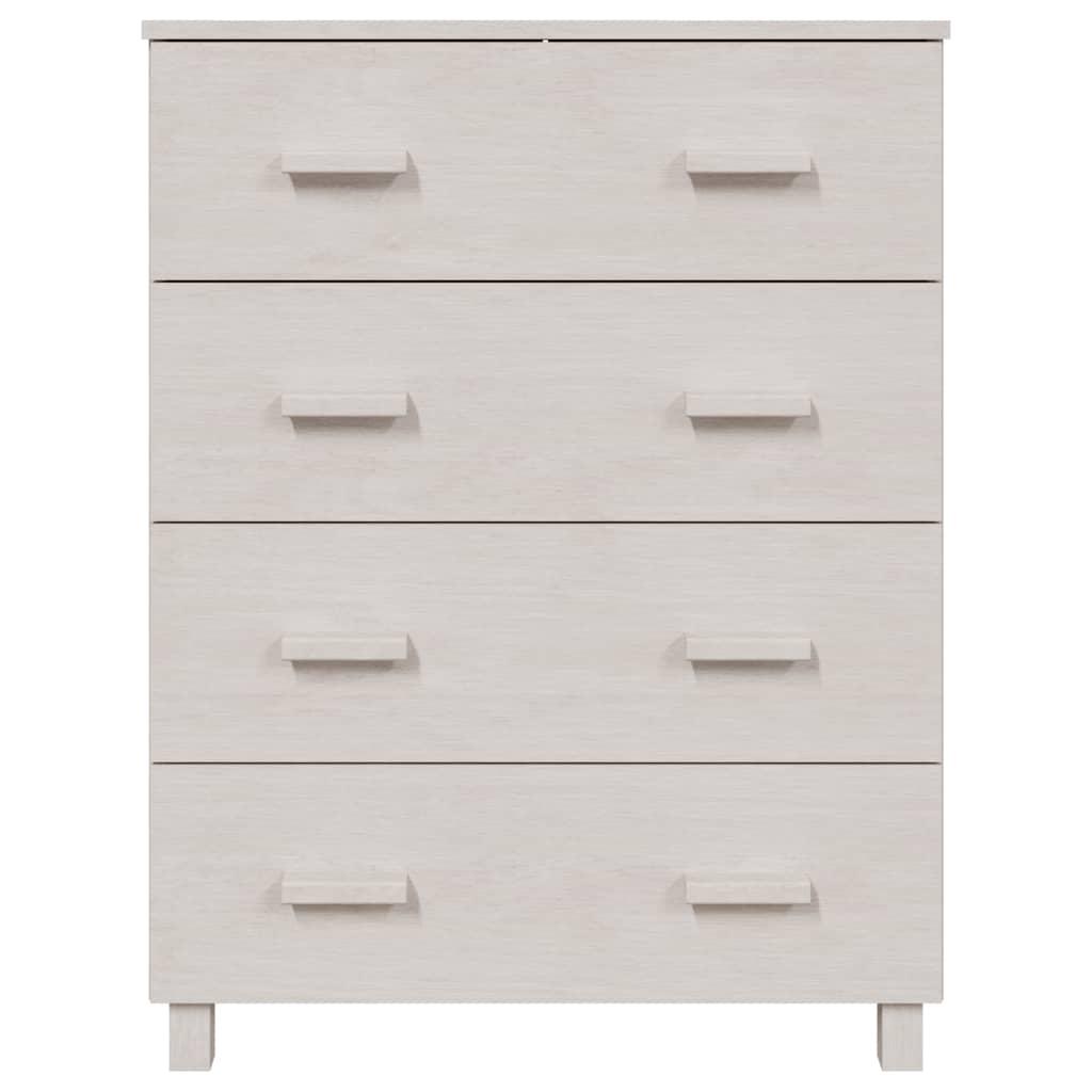Sideboard HAMAR White 79x40x103.5 cm Solid Wood Pine