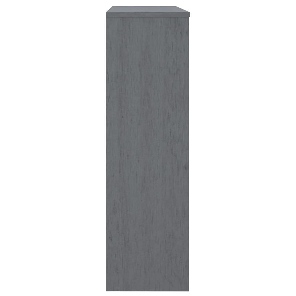 Top for Highboard"HAMAR" Dark Grey 90x30x100cm Solid Wood Pine