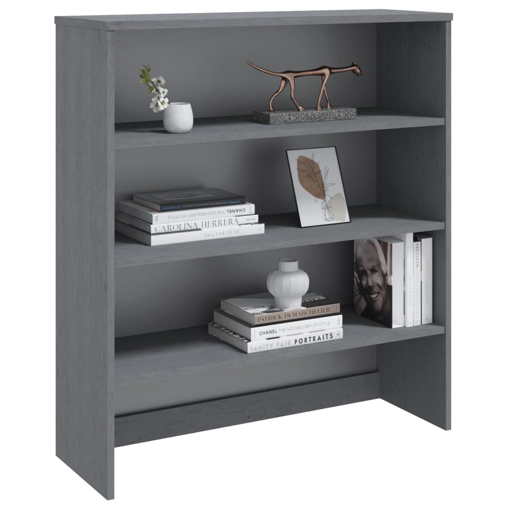 Top for Highboard"HAMAR" Dark Grey 90x30x100cm Solid Wood Pine