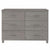 Sideboard "HAMAR" Light Grey 113x40x80 cm Solid Wood Pine