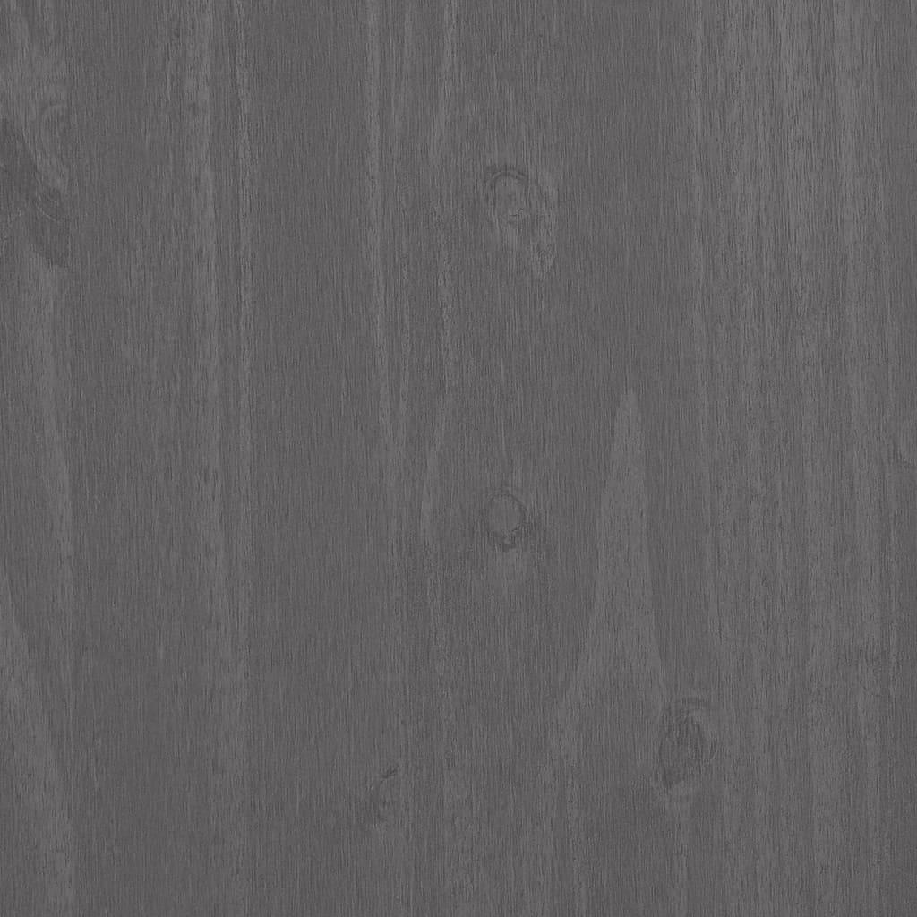 Sideboard "HAMAR" Light Grey 113x40x80 cm Solid Wood Pine