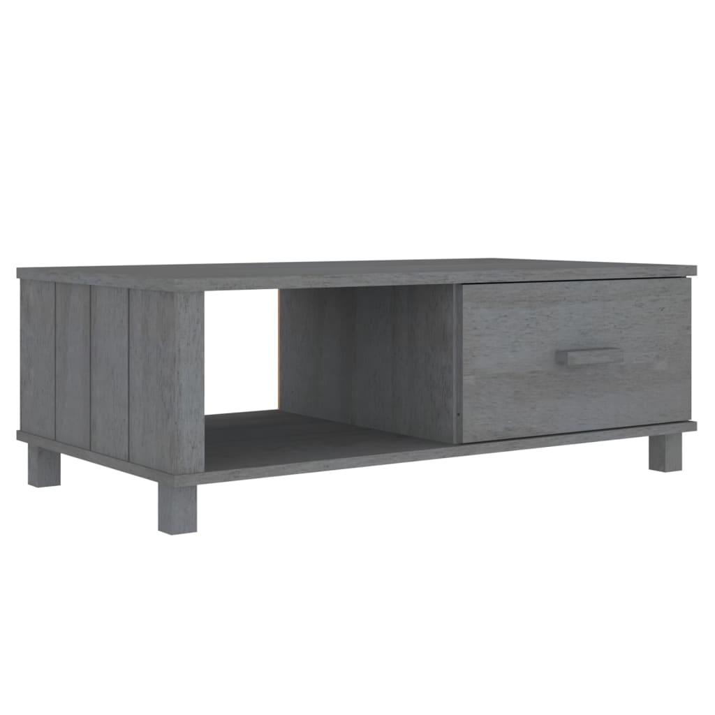 Coffee Table Dark Grey 100x55x35 cm Solid Wood Pine