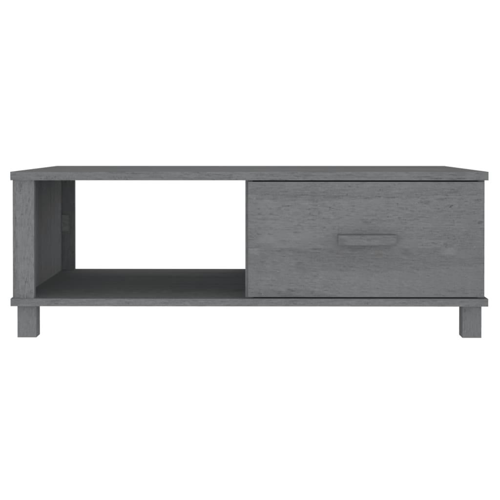 Coffee Table Dark Grey 100x55x35 cm Solid Wood Pine