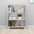 Book Cabinet "HAMAR" White  85x35x112 cm Solid Wood Pine