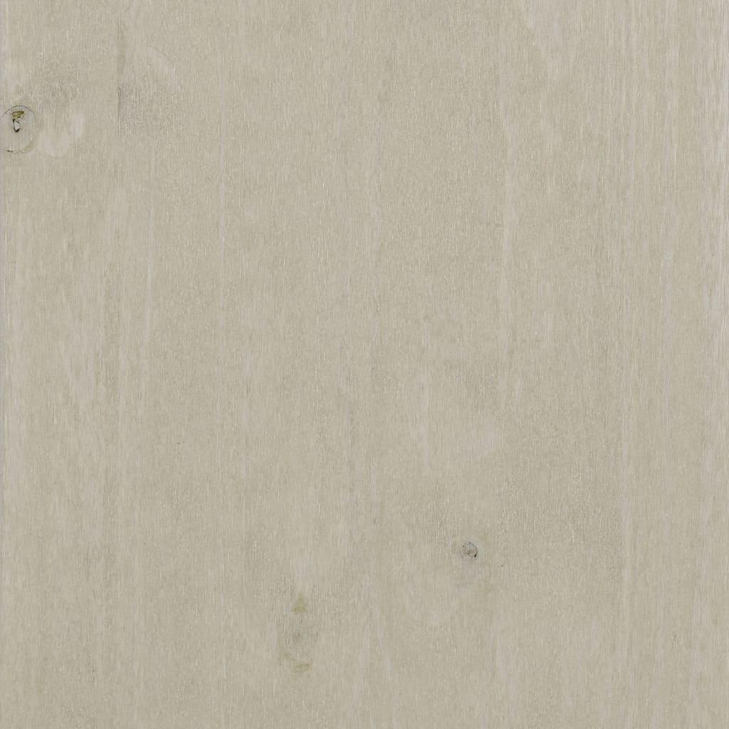 Book Cabinet "HAMAR" White  85x35x112 cm Solid Wood Pine