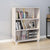 Book Cabinet "HAMAR" White  85x35x112 cm Solid Wood Pine