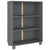 Book Cabinet "HAMAR" Dark Grey  85x35x112 cm Solid Wood Pine