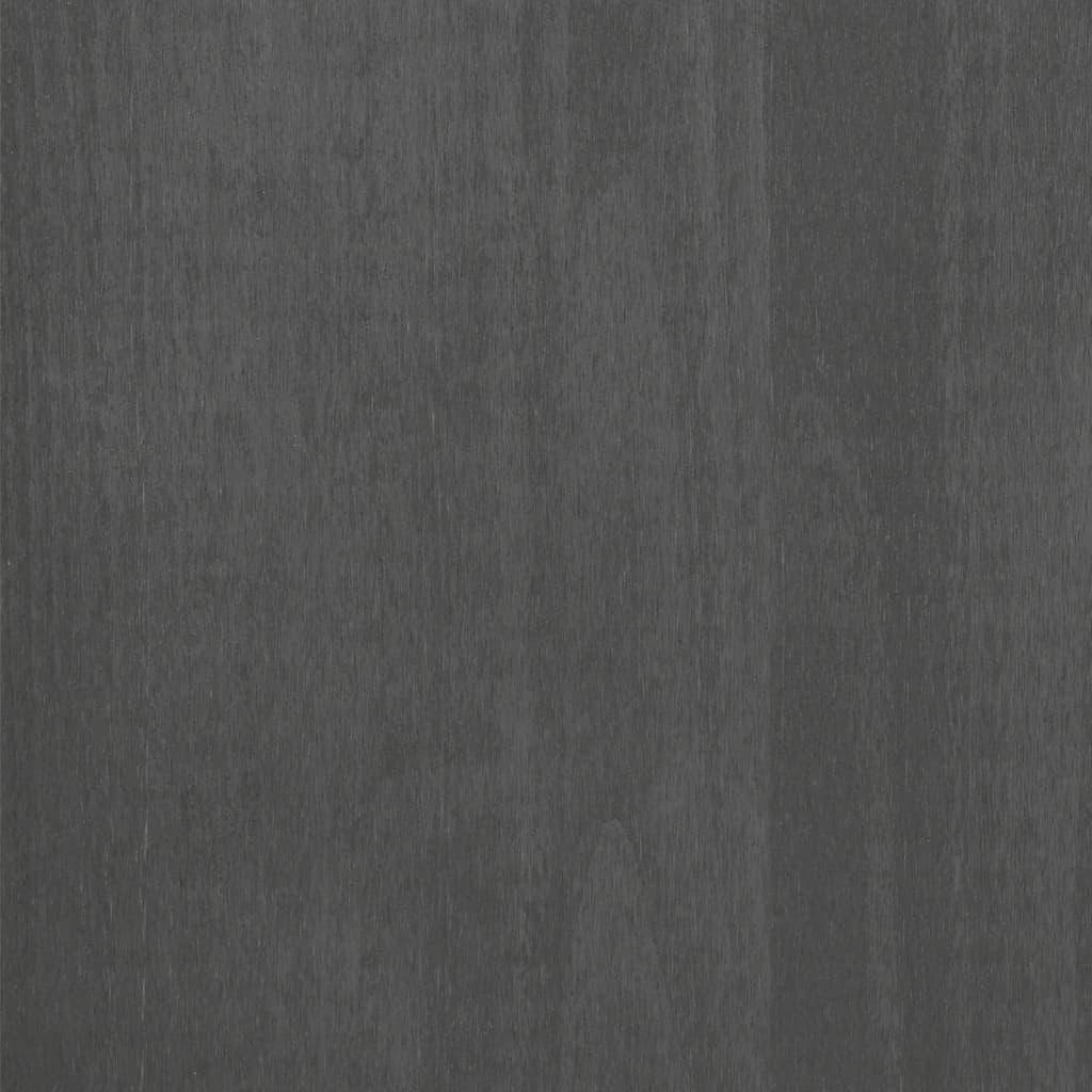 Sideboard "HAMAR" Dark Grey 85x35x80 cm Solid Wood Pine