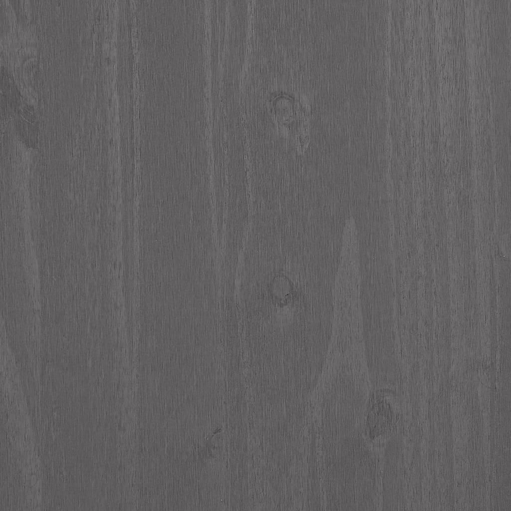 Sideboard "HAMAR" Light Grey 85x35x80 cm Solid Wood Pine