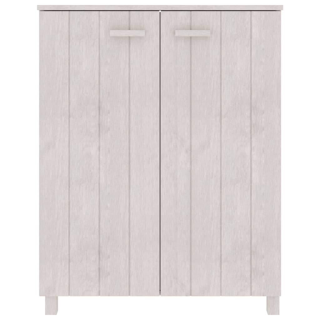 Shoe Cabinet White 85x40x108 cm Solid Wood Pine