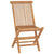 Folding Garden Chairs 6 pcs Solid Wood Teak