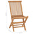 Folding Garden Chairs 8 pcs Solid Wood Teak