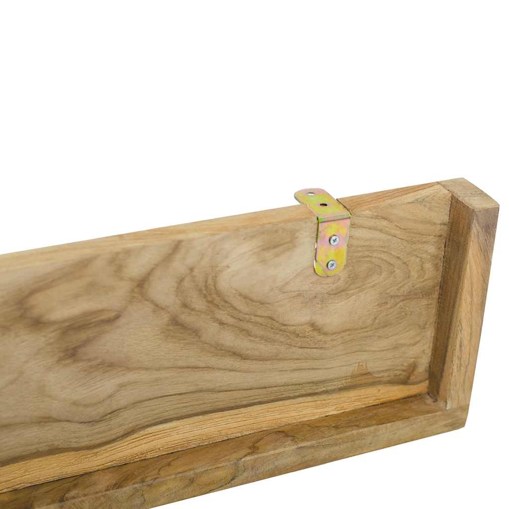 Wall Shelves 2 pcs 60x15x4 cm Solid Wood Teak